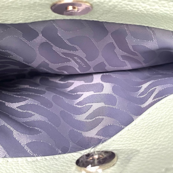 New Rebecca Minkoff Leather Edie Maxi Crossbody Shoulder Bag Mint Green - Picture 13 of 13